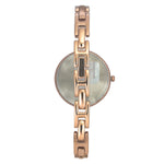 Timex Fashion Women's Rose Gold Dial Round Case 3 Hands Function Watch -TWEL12821