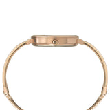 Timex Fashion Women's Rose Gold Dial Round Case 3 Hands Function Watch -TWEL12821