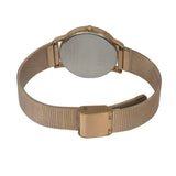 TWEL15602 Timex  Rose Gold Dial Round Case 2 Hands Function Watch