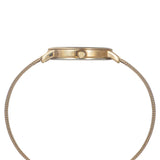 TWEL15602 Timex  Rose Gold Dial Round Case 2 Hands Function Watch