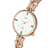 Timex Fria Women Silver Round Analog Watch - TWEL16000