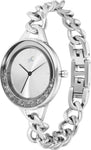 Fastrack Glitch Silver Dial Chain Watch - 68026SM01 - Bharat Time Style