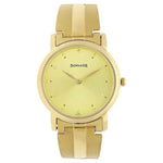 Sonata Analog Round Champagne Dial Golden Stainless Steel Strap Watch For Men-NM1013YM24 - Bharat Time Style