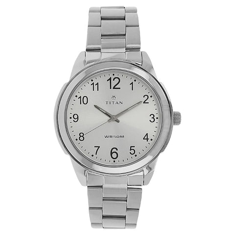 Titan Neo Analog White Dial Men's Watch - 1585SM04