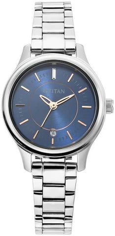 Titan 2638SM01 Women Blue Analog Watch - Bharat Time Style