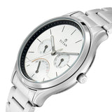 TITAN Workwear Watch with Silver Dial & Stainless Steel Strap - 1803SM01