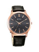 Titan Gents Karishma 1825WL03 Black Dial Analog watch for Men - Bharat Time Style