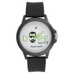 Fastrack White Dial Analogue Black Silicone Strap Unisex Watch - Bharat Time Style