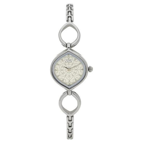Titan Analog Silver Dial Metal Strap Watch for Women-2497SM01 - Bharat Time Style