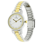 White Dial Two Toned Stainless Steel Strap Watch - 2572BM01