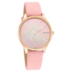 TITAN Pastel Dreams Mother Of Pearl Dial Dusty Rose Leather Strap Watch - 2670WL02