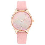 TITAN Pastel Dreams Mother Of Pearl Dial Dusty Rose Leather Strap Watch - 2670WL02