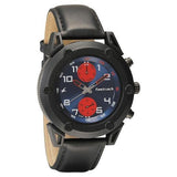 Fastrack Blue Dial Leather Strap Analog with Day and Date Watch For Guys 3182KL01 - Bharat Time Style