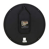 SEIKO Fibre Wall Clock(QXA718B,Black, 12 INCH X 12 INCH) - Bharat Time Style