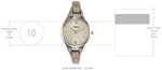 Fossil Georgia Analog Peach Dial Women's Watch - ES2830 - Bharat Time Style