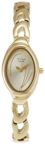 Titan Raga Analog Champagne Dial Women's Watch -NK2435YM02 / NL2435YM02 - Bharat Time Style