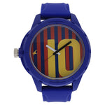 Multicoloured Dial Blue Plastic Strap Watch - 38019PP02CJ