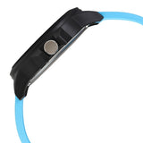 Wicked Lines White Dial Blue Silicon Strap Watch - 38024PP44