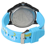 Wicked Lines White Dial Blue Silicon Strap Watch - 38024PP44