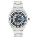 Fastrack Black Round Dial Stainless Steel Strap Analog With Date Watches For Guys 38050SM02 - Bharat Time Style