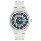 Fastrack Black Round Dial Stainless Steel Strap Analog With Date Watches For Guys 38050SM02 - Bharat Time Style