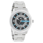 Fastrack Black Round Dial Stainless Steel Strap Analog With Date Watches For Guys 38050SM02 - Bharat Time Style