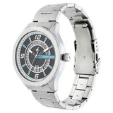 Fastrack Black Round Dial Stainless Steel Strap Analog With Date Watches For Guys 38050SM02 - Bharat Time Style