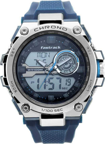 Fastrack NN38055PP01 Mean Machines Analog-Digital Watch - For Men - Bharat Time Style