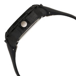 TRENDIES BLACK AND RED DIAL PU STRAP WATCH -  38056PP02