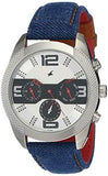 Fastrack Denim Analog White Dial Men's Watch 3187SL01/NN3187SL01 - Bharat Time Style