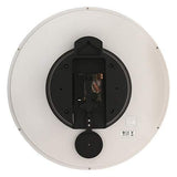 Seiko Black Dial White Round Wall Clock - Bharat Time Style