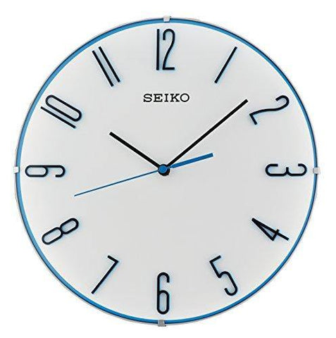 Seiko Plastic Wall Clock (30 cm x 30 cm x 4.5 cm, Grey) - Bharat Time Style