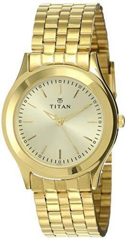 Titan Analog Gold Dial Men's Watch NM1648YM02/NN1648YM02 - Bharat Time Style