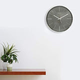Seiko Plastic Wall Clock (Grey_12 Inch X 12 Inch X 1.9 Inch)- QXA733AN - Bharat Time Style