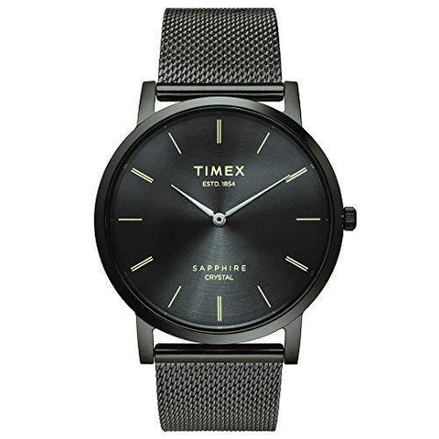 Timex Slim Sapphire Crystal Analog Grey Dial Men's Watch-TWEG17413 - Bharat Time Style