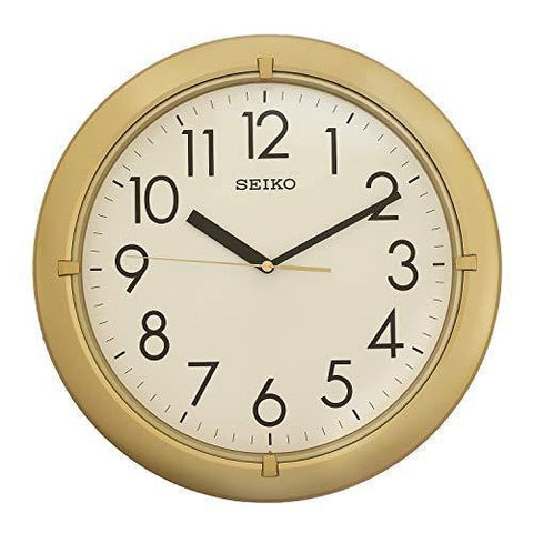Seiko Wall Clock(QXA716GN,Golden,32.8 CMX32.8 CMX3.9 cm - Bharat Time Style
