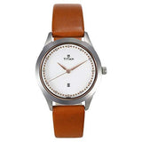 Titan Purple Fashion Basics Analog White Dial Women's Watch NM2570SL02/NN2570SL02 - Bharat Time Style