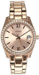 Fossil Analog Rose Gold Dial Women's Watch-ES4318 - Bharat Time Style