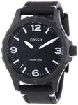 Fossil JR1448 Mens Nate Black Leather Strap Watch - Bharat Time Style