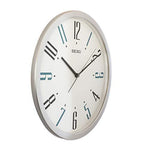 Seiko Silver Stylish Plastic Analog Wall Clock (14inch x 14inch) QXA729ST - Bharat Time Style