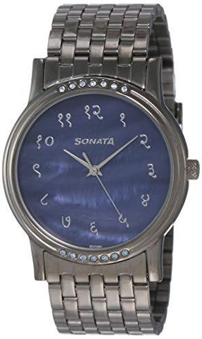 Sonata Analog Blue Dial Men's Watch - 7108TM01 / 7108TM01 - Bharat Time Style