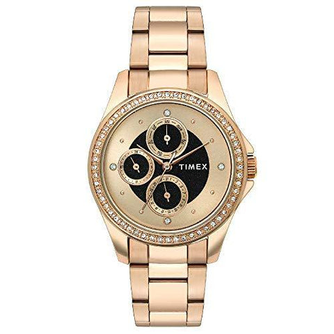 Timex Krystal Multifunction Analog Beige Dial Women's Watch-TWEL13003 - Bharat Time Style