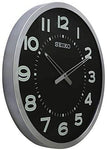 Seiko Clock Big Black Dial Grey Fiber Case - QXA564SN - Bharat Time Style