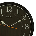 SEIKO Fibre Wall Clock(QXA718B,Black, 12 INCH X 12 INCH) - Bharat Time Style