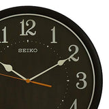 SEIKO Fibre Wall Clock(QXA718B,Black, 12 INCH X 12 INCH) - Bharat Time Style