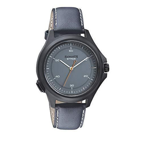 Sonata Stride Hybrid Smart Watch Grey Dial for Men-7130PL02 - Bharat Time Style