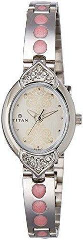 Titan Analog White Dial Women's Watch - NH2468SM05 - Bharat Time Style