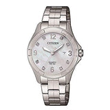 Citizen Analog Mother of Pearl Dial Women's Watch-EU6080-58D - Bharat Time Style