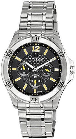 Titan Analog Black Dial Men's Watch - 1622SM01M / 1622SM01M - Bharat Time Style