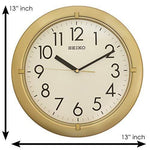 Seiko Wall Clock(QXA716GN,Golden,32.8 CMX32.8 CMX3.9 cm - Bharat Time Style